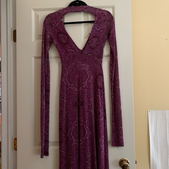 AMAZING Spanish Moss maxi long sleeve cutout dress - Picture 4 of 6